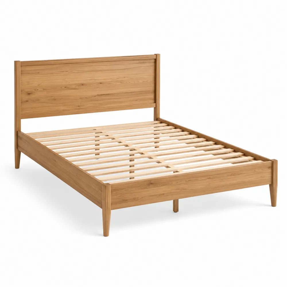 Letto matrimoniale in legno di rovere 200x160 cm