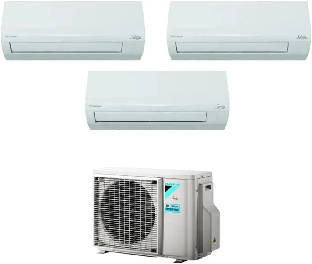 modello R32-3xATXF25A 3AMXF52A9, A+ Gas R32-3xATXF25A + 3AMXF52A9, Climatizzatore Trial Split 9000 + 9000 + 9000 Btu Pompa di Calore, Inverter A++