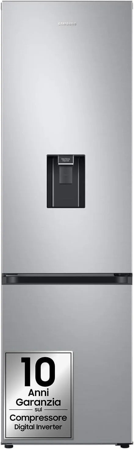 Samsung RB38C634DSA/EF Frigorifero combinato, 386 L, 59, 5x203x65, 8 cm, No Frost, Inverter, Wi-Fi, acciaio inox, frigo con congelatore, argento