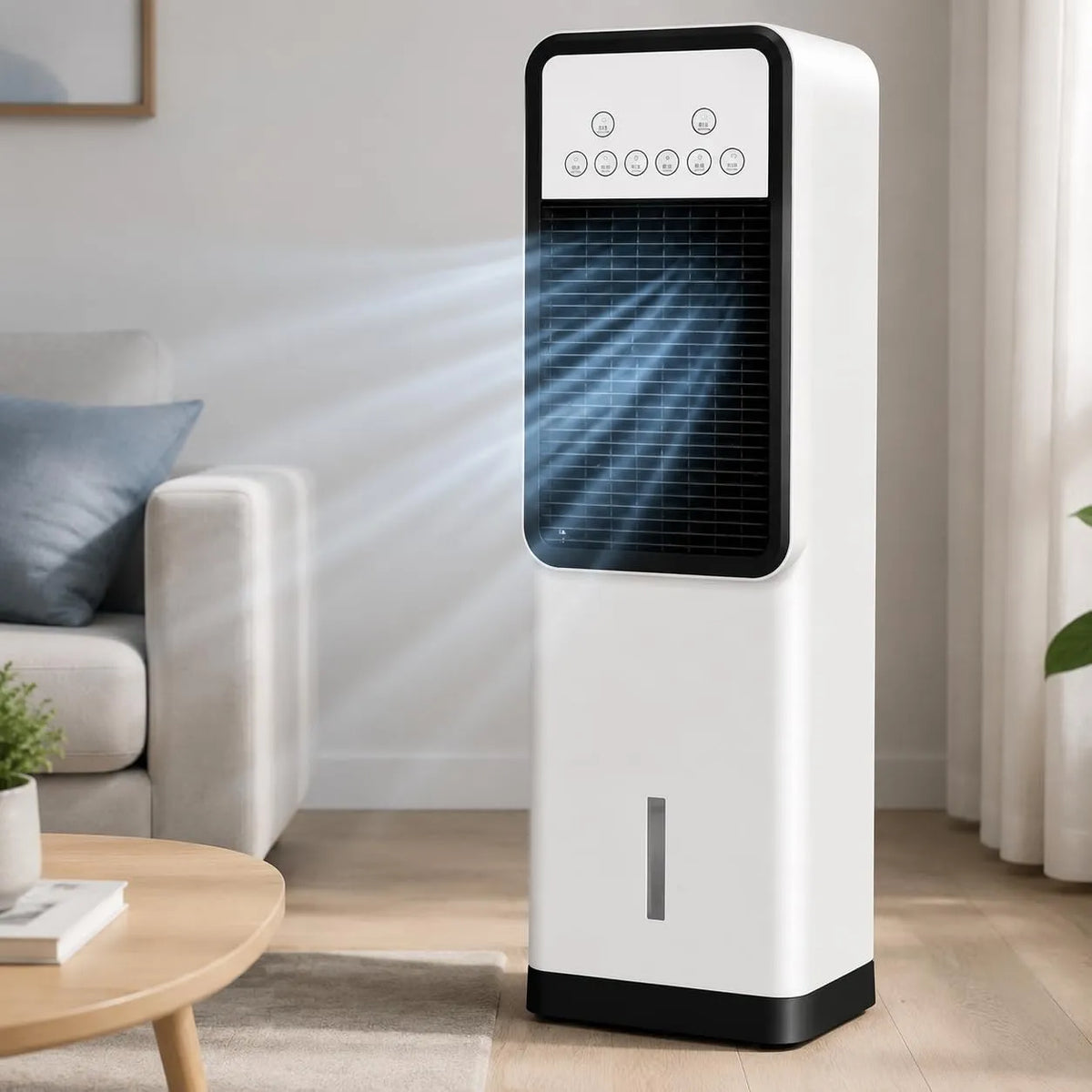 Condizionatore, classe energetica E, portatile, unità AC mobile Classe energetica A con telecomando, ventilatore raffreddatore evaporativo per casa