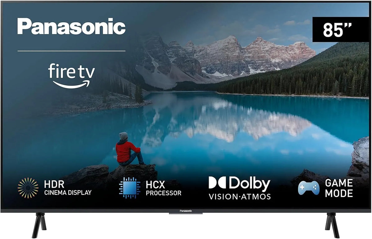 Panasonic TX-85MX800E Smart TV, 85 pollici, televisore, 4K UHD, HDR, audio Dolby, nero, Dolby Atmos e Dolby Vision, Alexa, High Dynamic Range