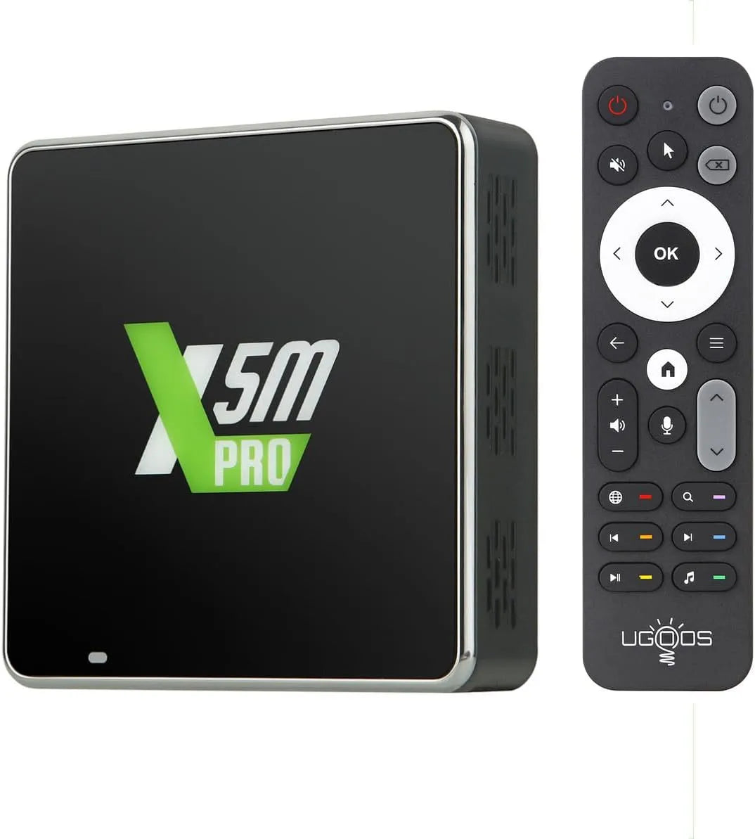 Smart TV X5m 2.4G, 5G, televisore, 4K UHD, HDR, USB, Wi-Fi, Android OS, 4 Supporto HEVC H, 0 BT5, Ugoos X5m PRO TV Box Android 14.0 Amlogic S905x5m 4