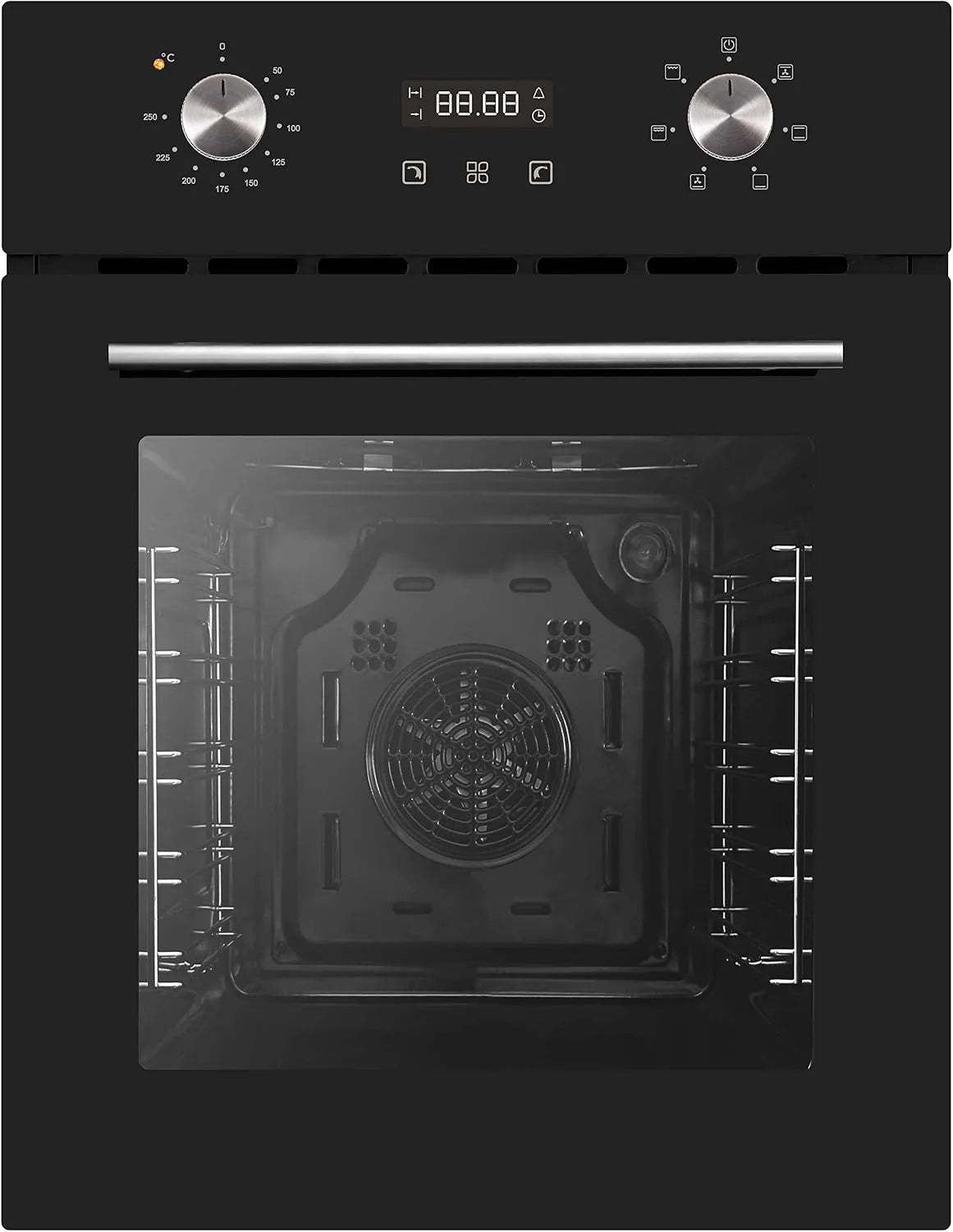 Forno elettrico, 45 cm, 50 L, classe energetica A, PKM EBO6-45, da incasso, timer, grill, calore superiore e inferiore, ricircolo