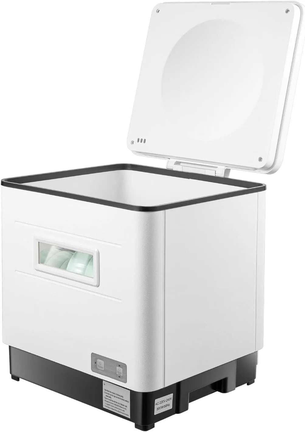 Lavastoviglie, 60 L, 1500 W, acciaio inox, appartamenti e uffici, per 6 coperti, facile da usare, completamente attrezzata, adatta per campeggio