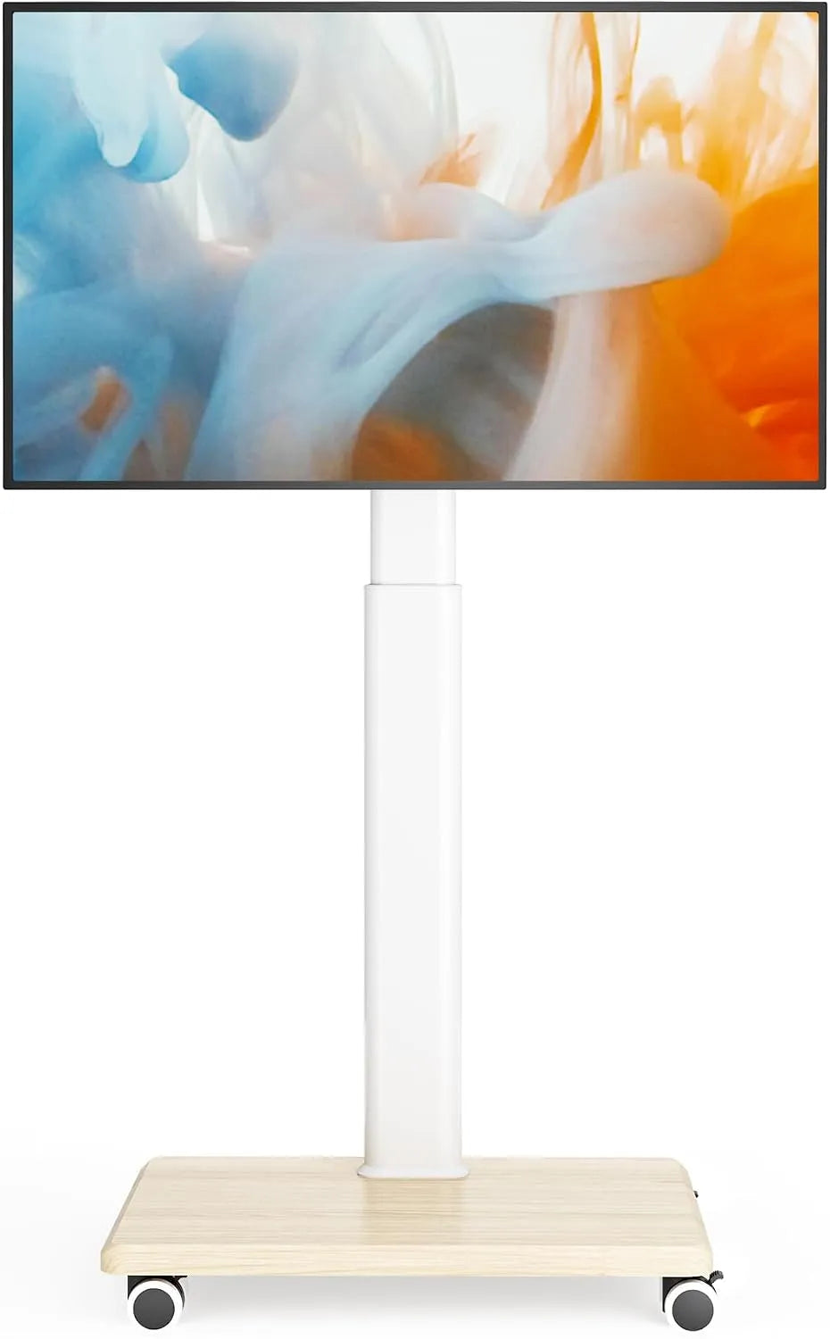 Smart TV, 65 pollici, televisore, portatile, esterno, ruote di trasporto, grande supporto universale con supporto girevole, altezza regolabile per