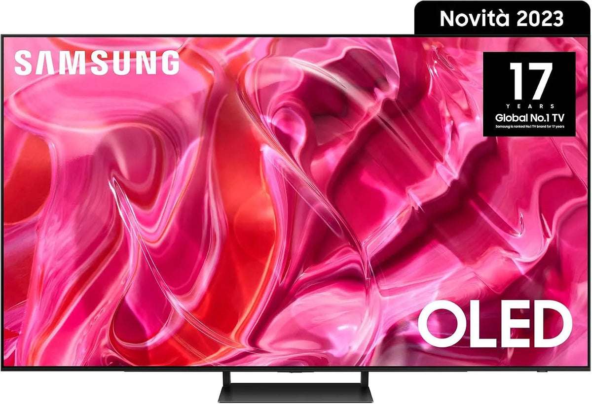 Samsung QE65S90CAT Smart TV, televisore, OLED, audio Dolby, DVB-T2, Google Assistant, Alexa e Siri, nero, Dolby Atmos, Smart TV 65' perfetto per il