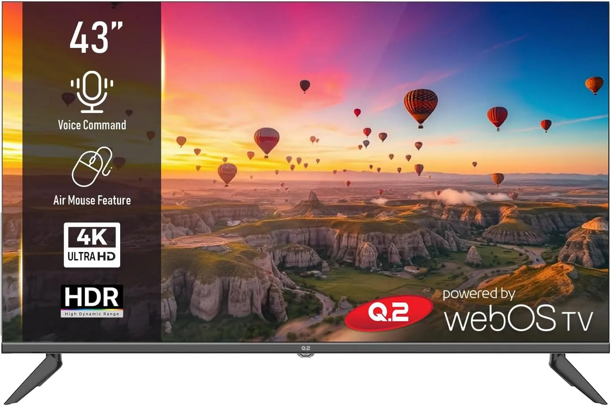 Smart TV Q.2, 43 pollici, 3840 × 2160, televisore, 4K UHD