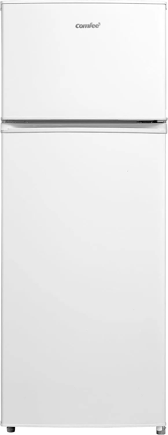 Congelatore, 143cm, COMFEE' RCT284WH2A superiore, 176, freezer verticale, bianco, 176 kWh, Luce LED, anno, Cerniera porta reversibile
