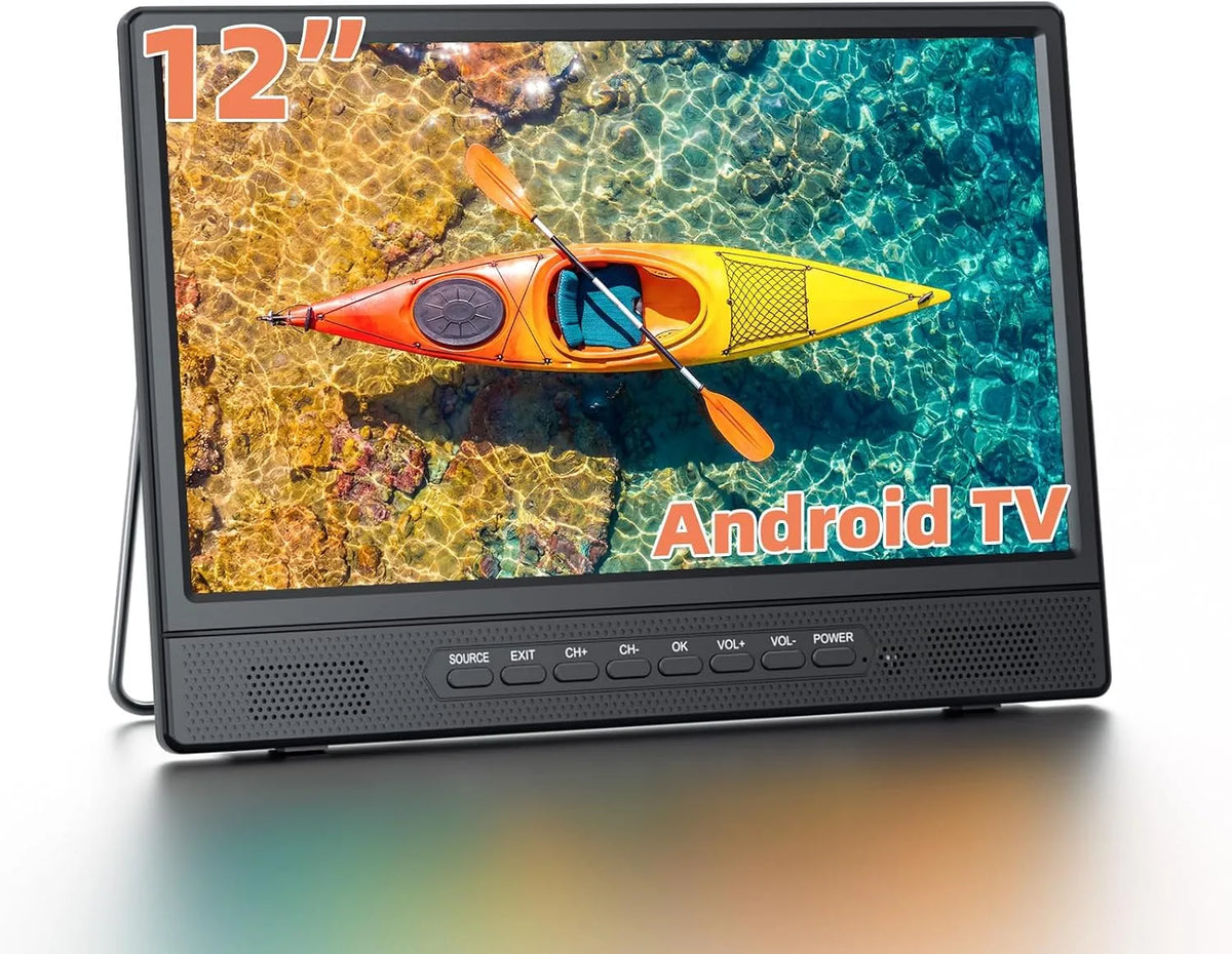 Smart TV, 12 pollici, televisore, portatile, Android OS