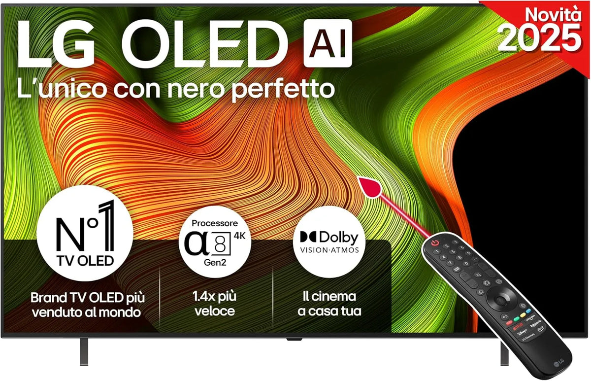 LG OLED65B56LA Smart TV, 65 pollici, televisore, 4K UHD, Serie B5 2025 Smart TV 4K - OLED65B56LA