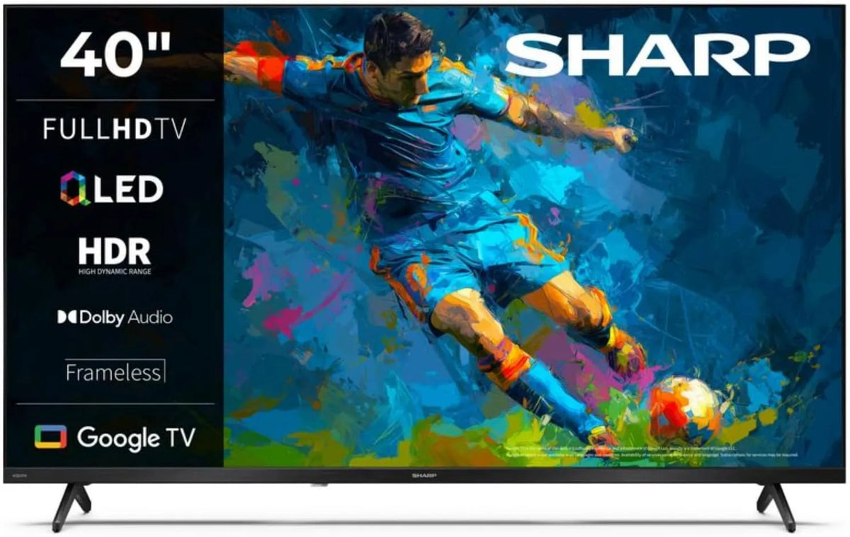 Google 40HF3365E HDMIx3 Smart TV, 40 pollici, 60 Hz, televisore, QLED, USB, Bluetooth, Full HD, nero, USBx2, Sonido 2x8W, FRAMELESS, 40' FHD, 60Hz
