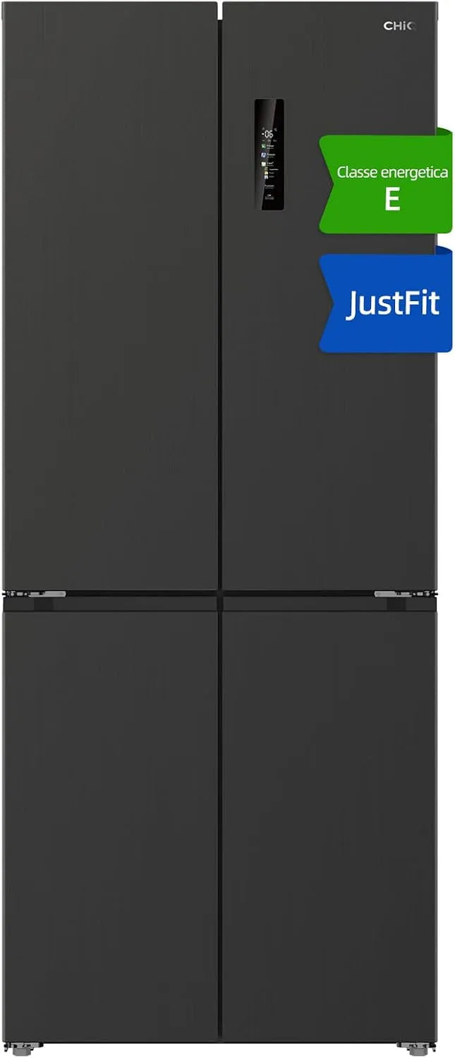 Frigorifero, 458 L, CHiQ CCD460NGE, nero, CHiQ 458L Frigorifero Multidoor Profondità 600mm Nero