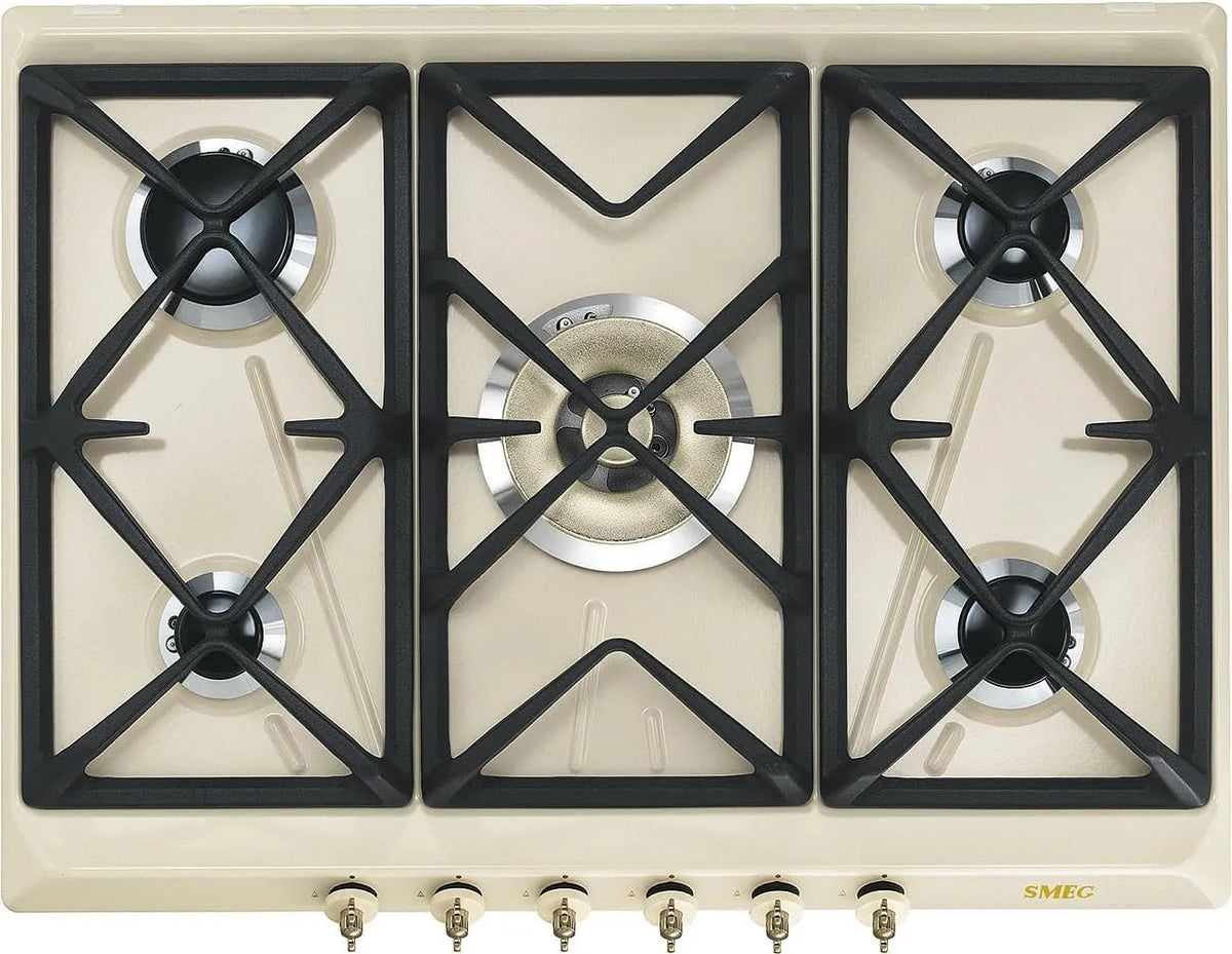 Smeg SRV876POGH Piano cottura a gas, da incasso, fornello a gas