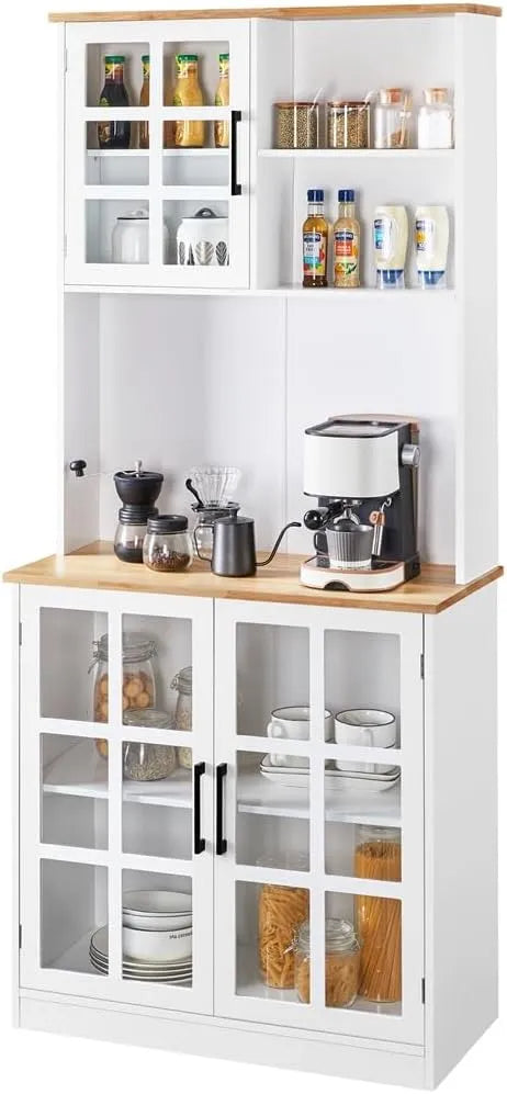 Prodotto Yaheetech Credenza Cucina Alta Mobile Dispensa Buffet 80 x 37 x 183 cm