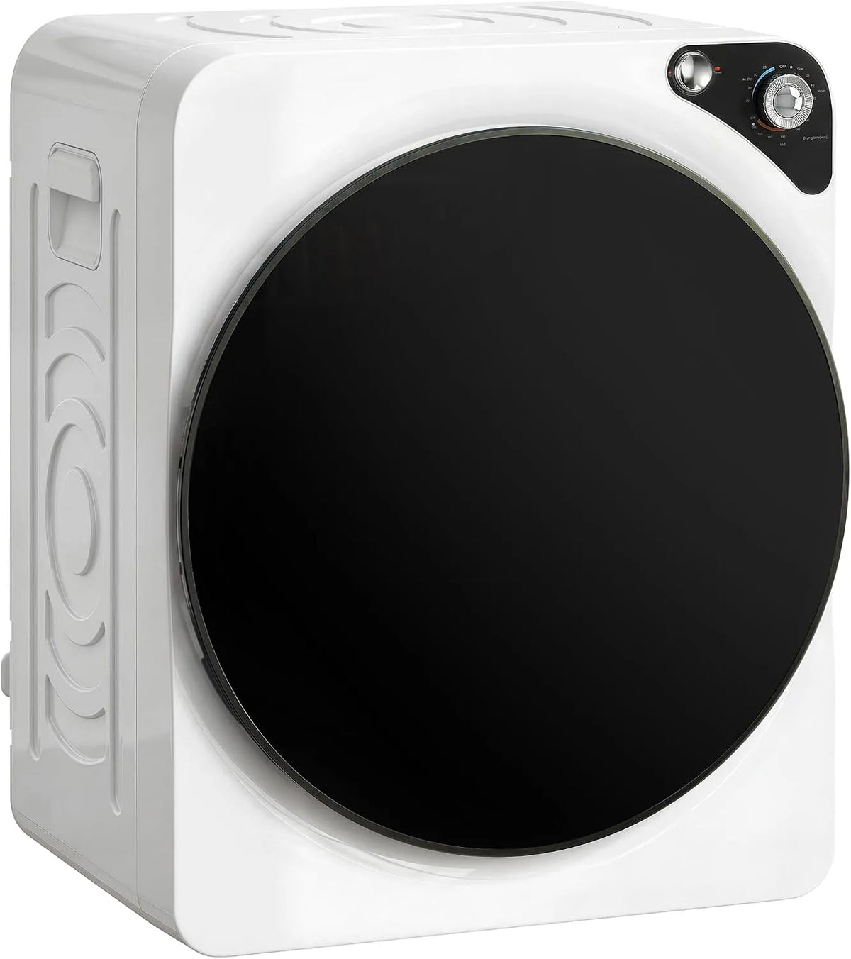 Asciugatrice, 1000 W, 5 programmi, 3 kg, portatile, timer, bianco, HOMCOM Mini Asciugatrice Portatile 3 kg 5 Programmi 1000W Timer Bianco