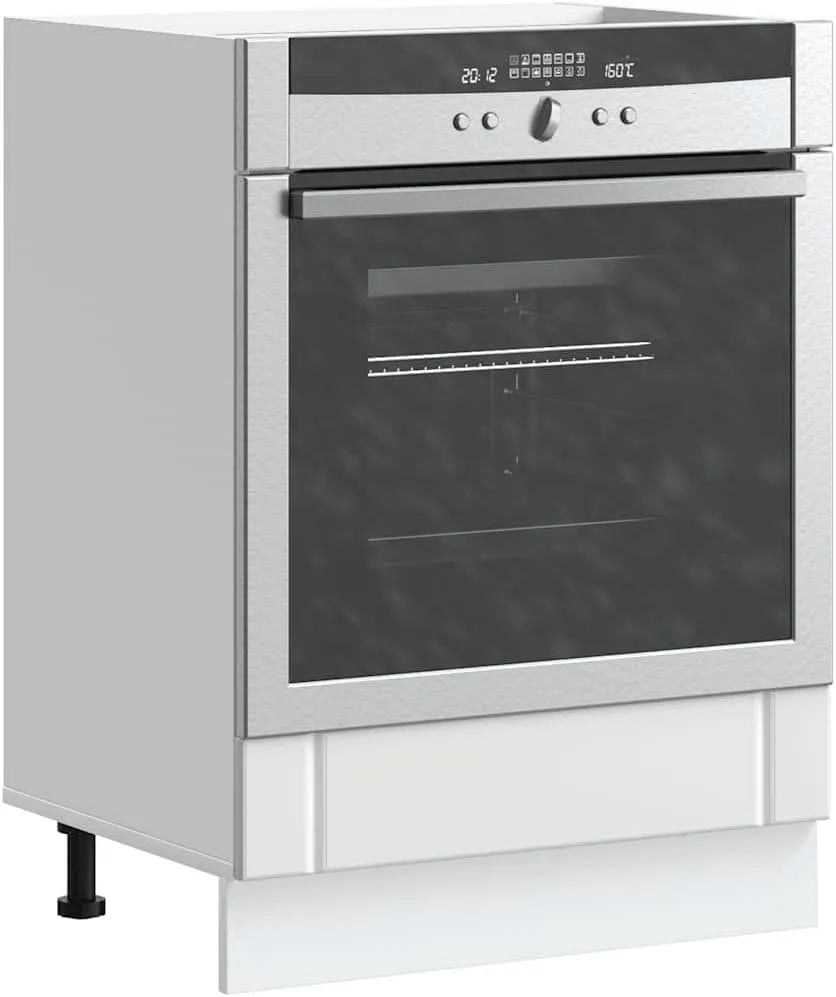 Forno a microonde, 60 x 46 x 81, 5 cm, bianco, grande spazio per forno e microonde, compatto e facile da pulire, per cucina e sala da pranzo