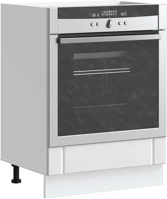 Forno a microonde, 60 x 46 x 81, 5 cm, bianco, grande spazio per forno e microonde, compatto e facile da pulire, per cucina e sala da pranzo