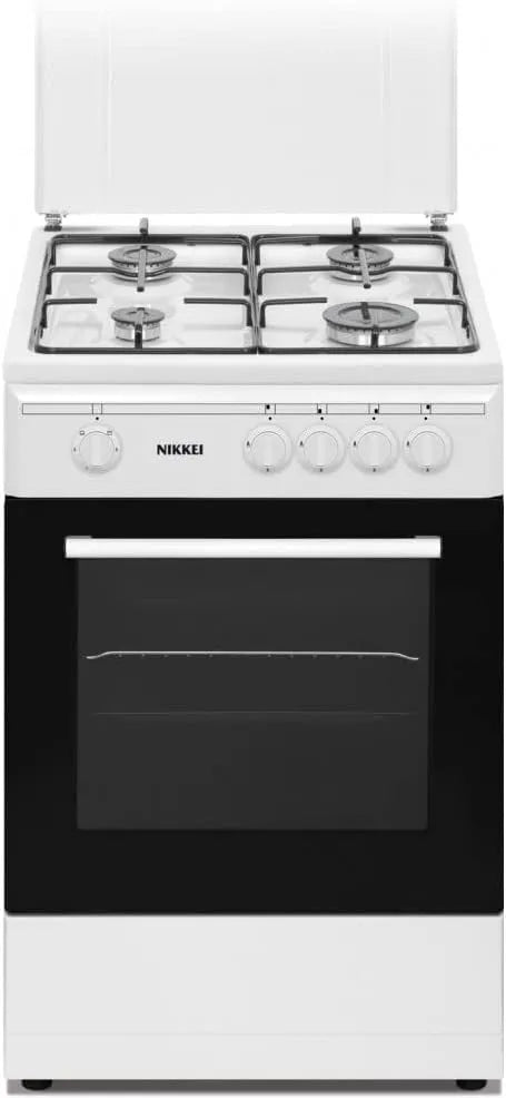 Cucina con forno, 50x50 cm, Nikkei SN554WG, bianco, colore Bianco