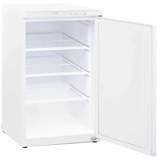 Congelatore, 112 L, 540 x 600 x 870 mm, professionale, freezer verticale, MBH, MBH - Congelatore verticale professionale da 112 litri con 3 ripiani
