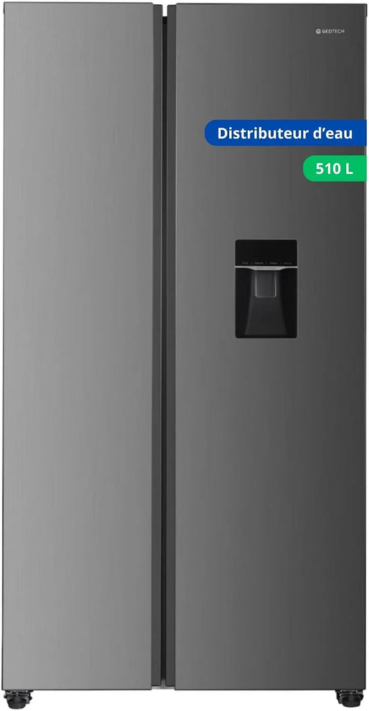 Frigorifero, 510 L, GEDTECH GSBS510IXT, acciaio inox, 324L + 181L, GEDTECH GSBS510IXT 510L
