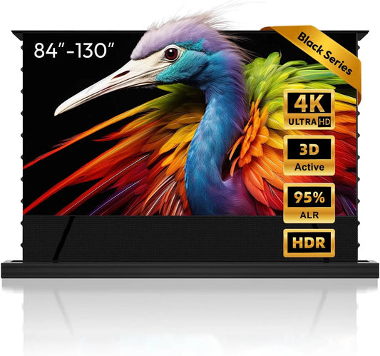 Smart TV 4K, 8K, 120 pollici, televisore, 4K UHD, 95% Reiezione della Luce Ambientale, Schermo Motorizzato per Proiettore ALR CLR, 8K Laser TV