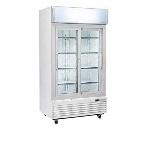 Frigorifero, 100x73x203, 776, 6H, Ante scorrrevoli, Dim.cm. 100x73x203, Frigo vetrina Bibite. Lt. 776