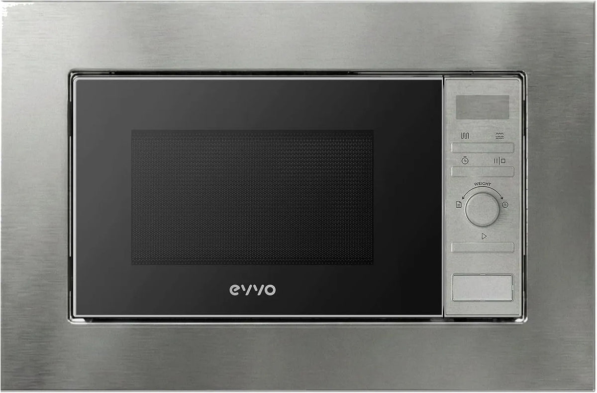 Forno a microonde, 21 L, EVVO Mi30, grill, timer, blocco bambini, display digitale, acciaio inox, nero