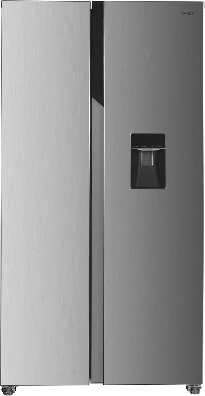 Candy CHSBSO-6174XWD Frigorifero, 518 L, 42 dB, esterno, No Frost, Inverter, acciaio inox, illuminazione a LED, 2 cassetti verdure, 90 cm, Total No
