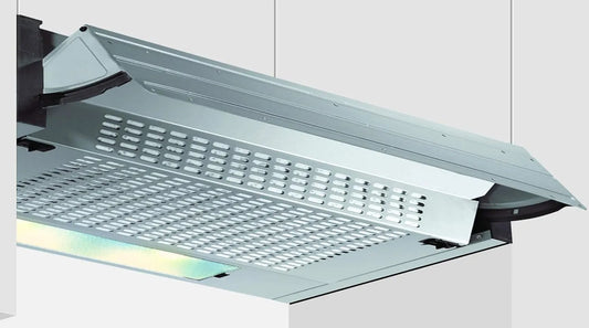 Cappa aspirante, 172 m3/h, cappa da cucina, Glem GHE601SI, argento