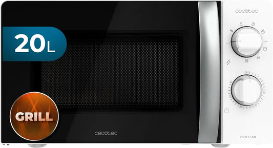 Cecotec 3DWave Forno a microonde, 20 L, 700 W, grill, timer, scongelamento, 6 livelli di potenza, tecnologia 3DWave, 700W