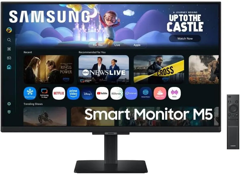 Samsung S27FM502EU Monitor, 1920 × 1080, funzioni gaming, Wi-Fi, Full HD, HDMI, USB, schermo PC, Smart Hub con AI, Office 365, FHD, Flat 27''
