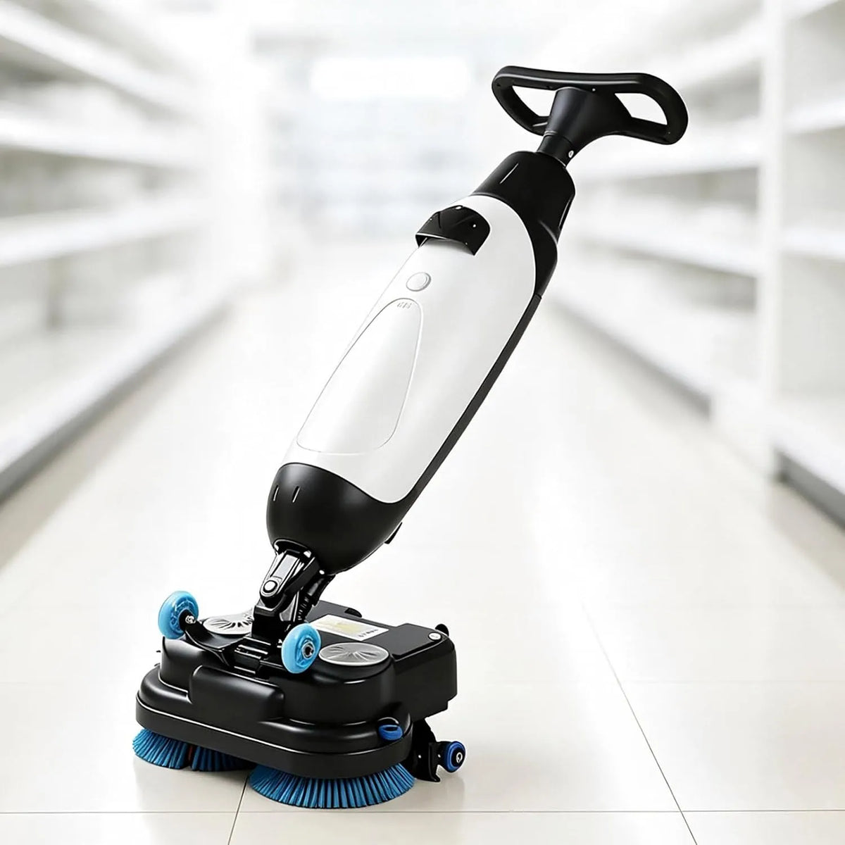 Asciugatrice, 17 pollici, portatile, industriale, professionale, bianco, Lavapavimenti Automatica da 17', Lavapavimenti Commerciale Compatta con