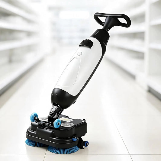 Asciugatrice, 17 pollici, portatile, industriale, professionale, bianco, Lavapavimenti Automatica da 17', Lavapavimenti Commerciale Compatta con