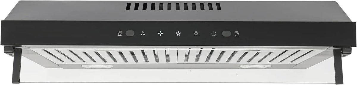 Cappa aspirante, cappa da cucina, montaggio a parete, touch, 3 livelli, acciaio inox, estremamente silenziosa e moderna ventilazione per cucine