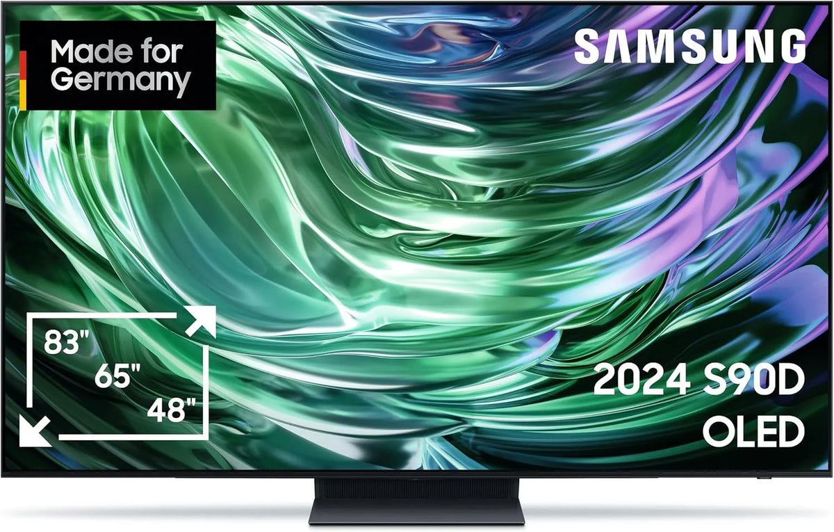 Samsung S90D Smart TV, 55 pollici, televisore, 4K UHD, Wi-Fi, nero, GQ55 AE 139, 138 cm, GQ-55S90D, 7 cm, 55 Zoll, schwarz, Versione Tedesca
