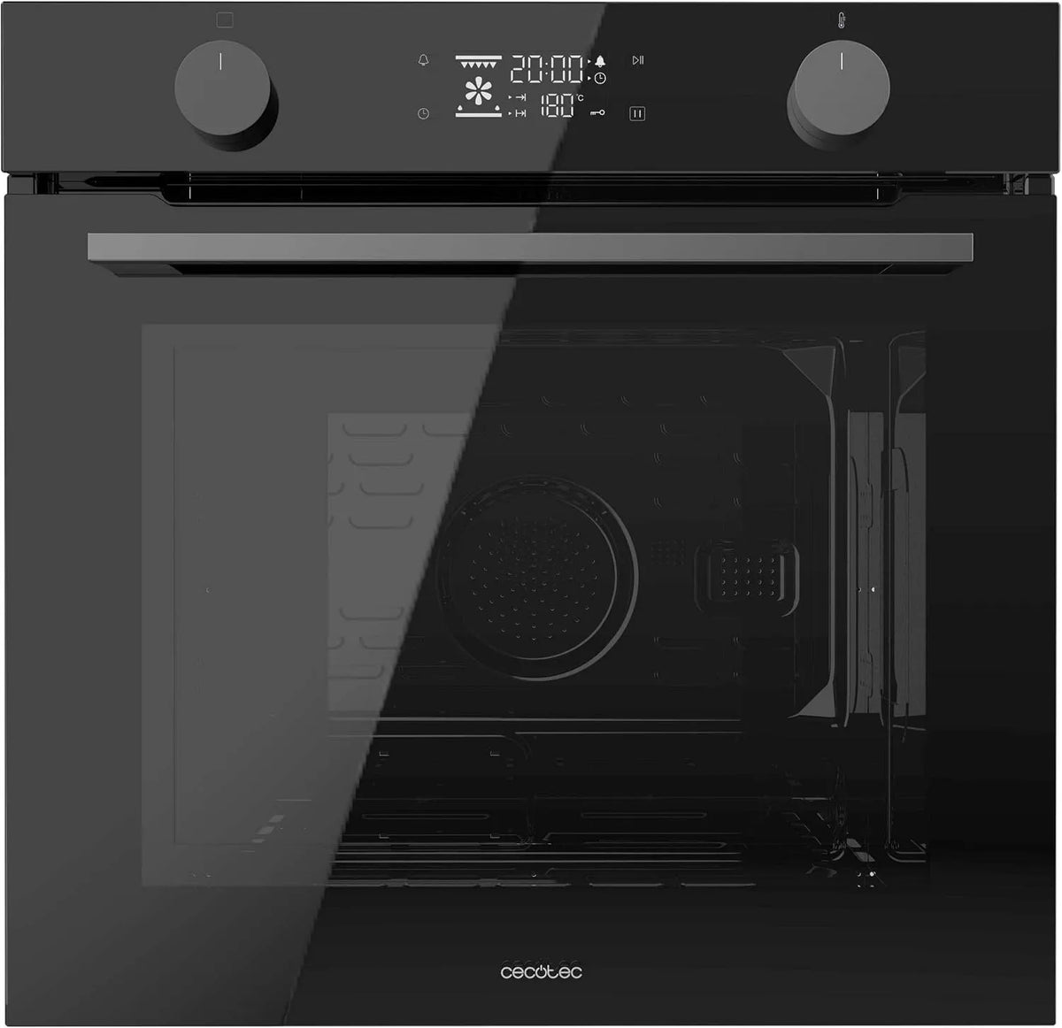 Cecotec Bolero Hexa P526000 Forno elettrico, 73 L, 2800 W, 9 programmi, classe energetica A, da incasso, touch, grill, scongelamento, nero, Pirolisi