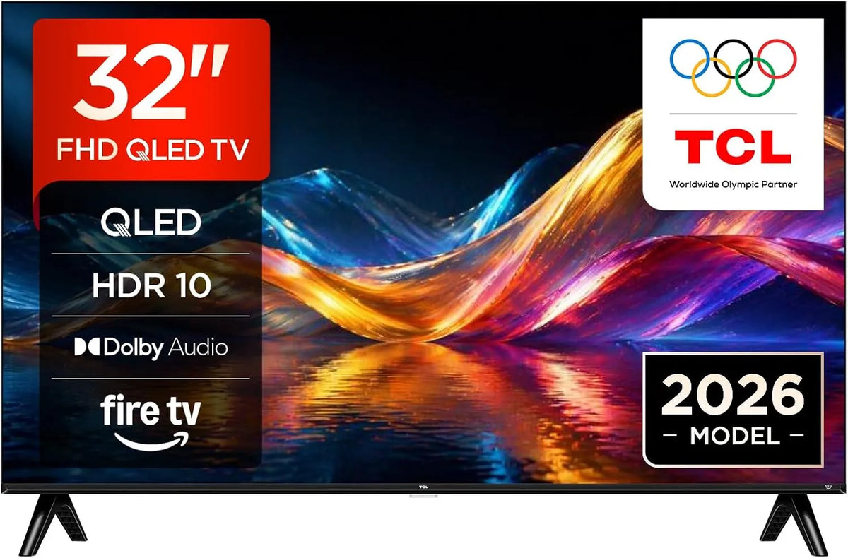 TCL 32V5D Smart TV, 32 pollici, televisore, QLED, HDR, Full HD, Smart TV QLED Full HD HDR da 32' con Fire TV