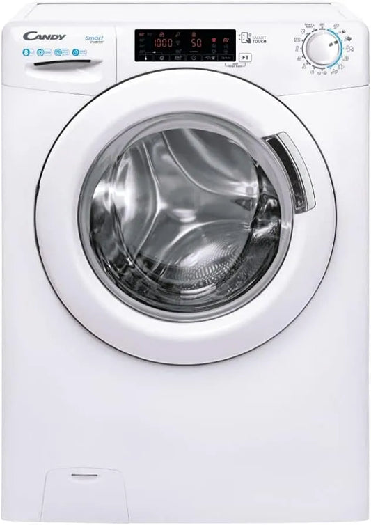 Candy CS44 128TXME/2-S Lavatrice, 8 kg, libera installazione, Inverter, bianco, min A Bianco