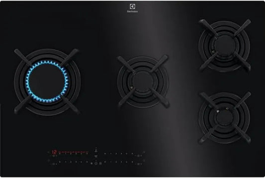 Electrolux Serie 900 KGV8473IK Piano cottura a gas, 78 cm, da incasso, fornello a gas, nero