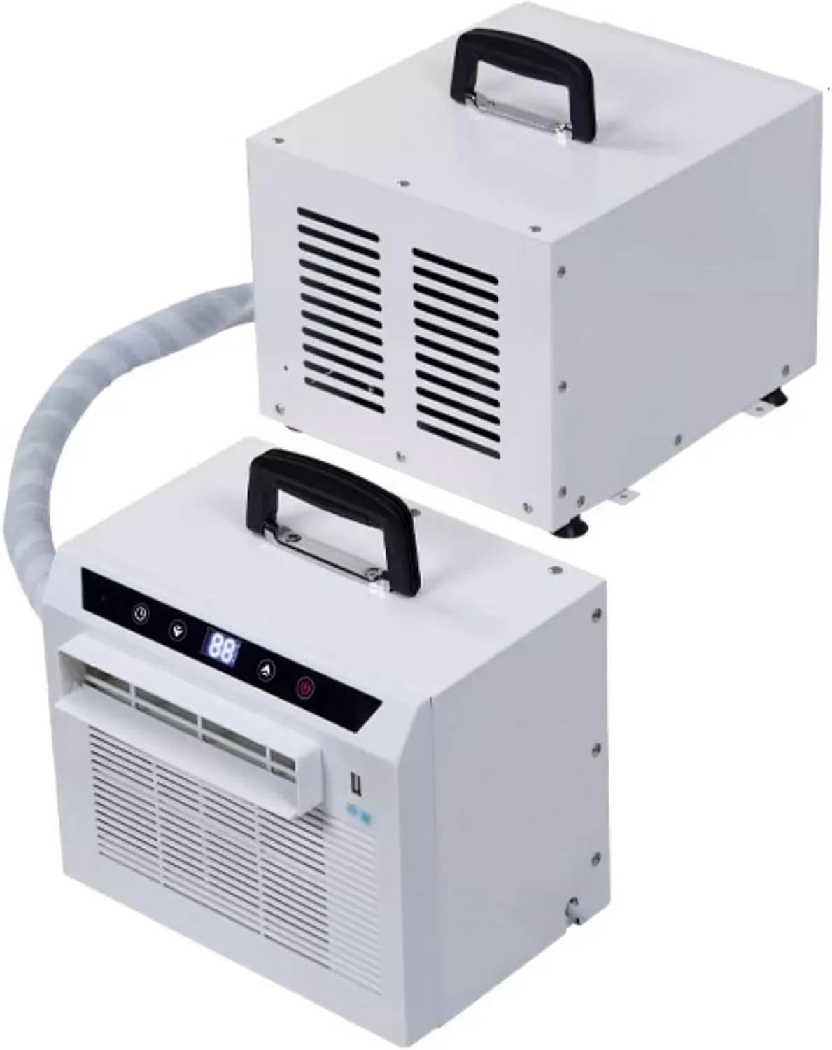 Prodotto pannello touch, Climatizzatore split 13000 BTU con telecomando, timer 24 ore, design portatile per casa, ufficio, campeggio, non richiede