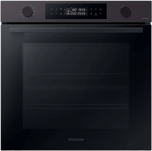 Samsung NV7B44503DB/U1 Forno elettrico, da incasso, SmartThings, acciaio inox, nero, Dual Cook Flex, camera di cottura XXL, 76, autopulente pirolitica
