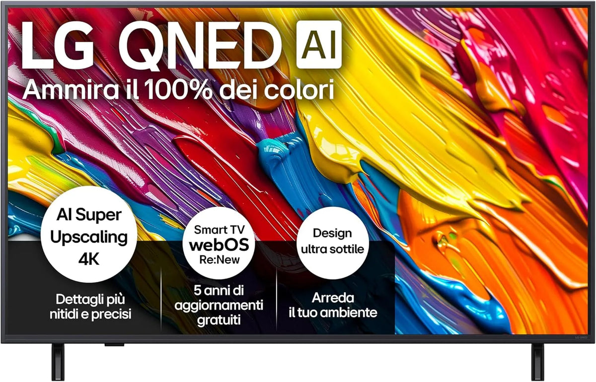 LG QNED84 Smart TV, 50 pollici, televisore, 4K UHD, Serie QNED84 2025 Smart TV 4K - 50QNED84A6C