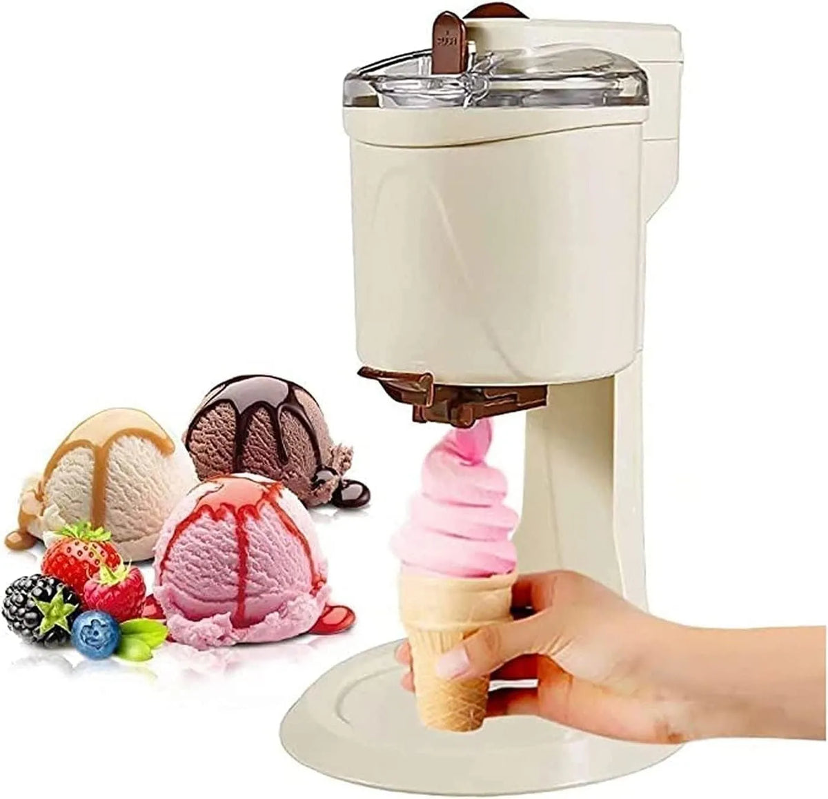 Congelatore, freezer verticale, Macchina per gelatiera Casa Cucina Fai-da-Te Automatica Mini Fruit Soft Servire Frutta Completamente Automatica