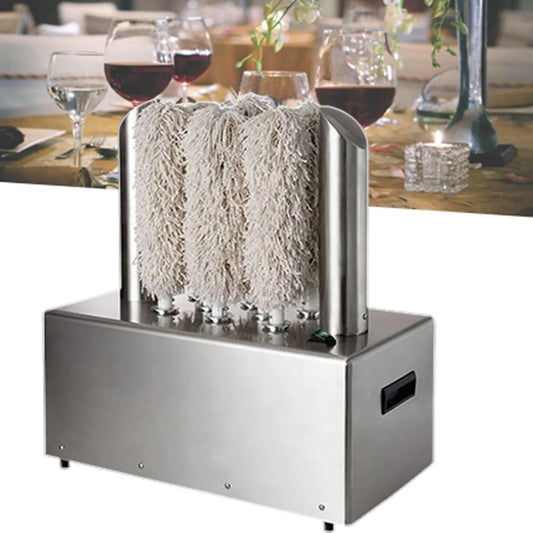 Lavatrice 8Heads, professionale, Lavatrice Automatica for Piccole Tazze Commerciali, lucidatrice elettrica for Bicchieri da Vino con Riscaldamento