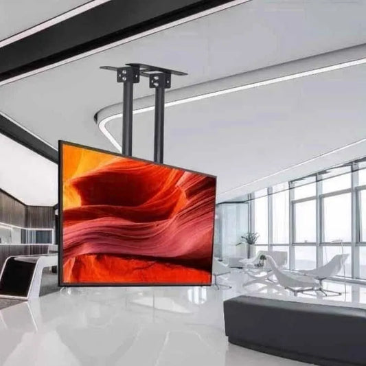 Smart TV, 100 pollici, televisore, montaggio a parete, Supporto da Soffitto per TV - Supporto TV Parete, Supporto Telescopico A Doppia Barra per TV
