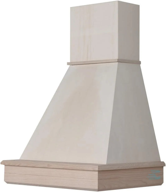 Cappa aspirante, cappa da cucina, montaggio a parete, Stock 60 da parete da verniciare, Cappa cucina rustica legno mod.Stock 60 da parete da