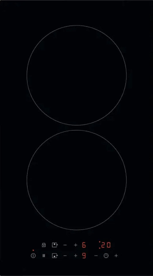 Electrolux LIT30231C Piano cottura a induzione, 30 cm, 2 fuochi, piastra a induzione, nero