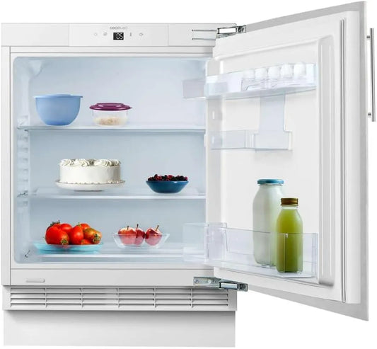 Cecotec Bolero CoolMarket TT Frigorifero, 138 L, touch, bianco, Fast Cooling, Altezza 81, 8cm e 59, 5 cm di Larghezza, Porta Reversibile, Temperatura