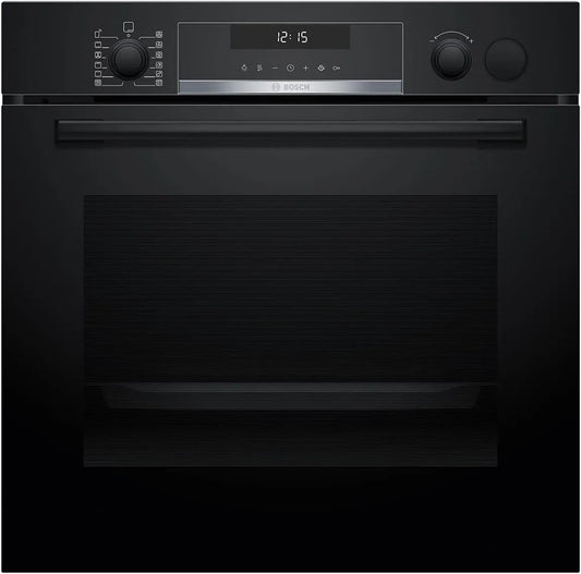 Bosch serie 6 HRG578CB7 Forno elettrico, 60 x 60 cm, da incasso, effetto 3D, vapore, funzione aria calda 3D, prodotto in Germania, pirolisi