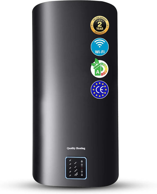 Scaldabagno, 80 L, 2000 W, Wi-Fi, ampio serbatoio, professionale, Boiler Elettrico Smart con Controllo da App, Cucina
